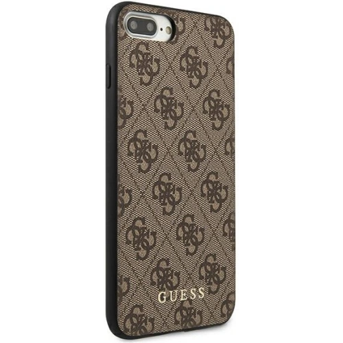 Kup Etui Guess GUHCI8LG4GFBR Apple iPhone 8/7 Plus brązowy/brown hard case 4G Metal Gold Logo - GUE1824BR - {ean13} - Sklep Home Screen