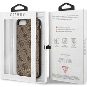 Kup Etui Guess GUHCI8LG4GFBR Apple iPhone 8/7 Plus brązowy/brown hard case 4G Metal Gold Logo - GUE1824BR - {ean13} - Sklep Home Screen