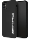 Etui Mercedes AMG AMHCN61SGLBGN Apple iPhone 11 negru/black hardcase Silicon Big Logo