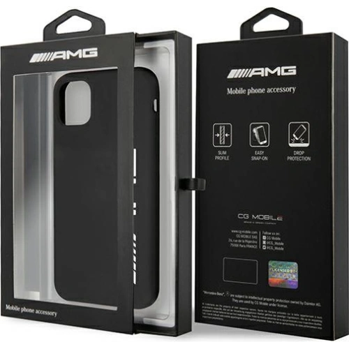 Kup Hülle Mercedes AMG AMHCN61SGLBGN Apple iPhone 11 schwarz/black Hartschale Silikon Großes Logo - MRS048BLK - {ean13} - Sklep Home Screen