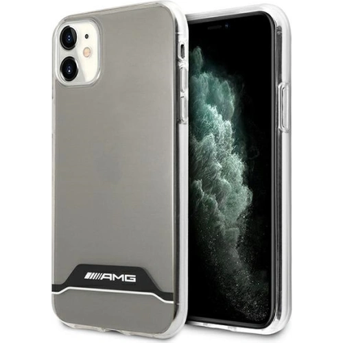 Kup Hülle Mercedes AMG AMHCN61TCBW Apple iPhone 11 durchsichtig/transparente Hartschale Electroplate Schwarz&Weiß - MRS049CL - {ean13} - Sklep Home Screen