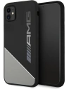 Etui Mercedes AMG AMHCN61WGDBK Apple iPhone 11 šedý/grey hardcase Silicone Two Tones
