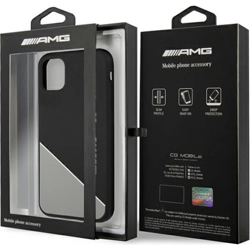 Kup Etui Mercedes AMG AMHCN61WGDBK Apple iPhone 11 gri/grey hardcase Silicon în două tonuri - MRS050GRY - {ean13} - Sklep Home Screen