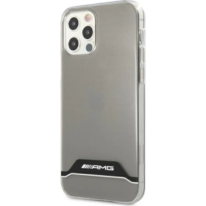 Mercedes AMG AMHCP12MTCBW Apple iPhone 12/12 Pro transparent hardcase Electroplate Black&White
