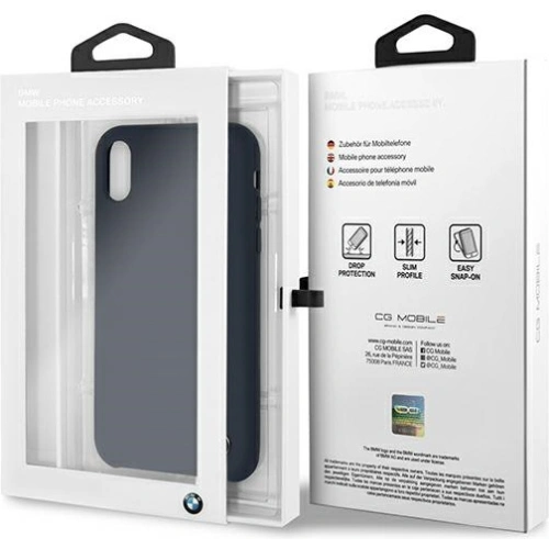 Kup Etui BMW BMHCI61SILNA Apple iPhone XR granatowy/navy hardcase Silicone Signature - BMW292NAV - {ean13} - Sklep Home Screen