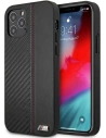 Etui BMW BMHCP12LMOCABK Apple iPhone 12 Pro Max fekete/black hardcase Carbon Tricolor