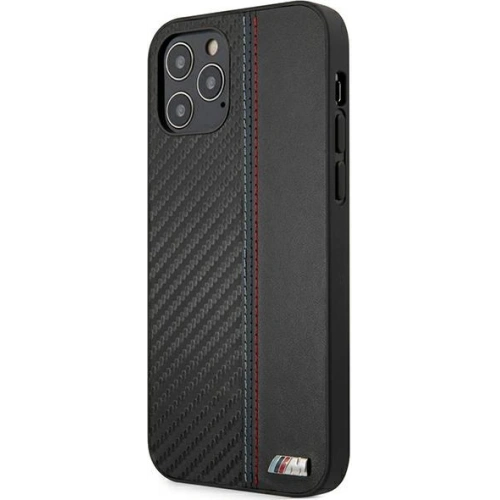 Kup Etui BMW BMHCP12LMOCABK Apple iPhone 12 Pro Max fekete/black hardcase Carbon Tricolor - BMW293BLK - {ean13} - Sklep Home Screen