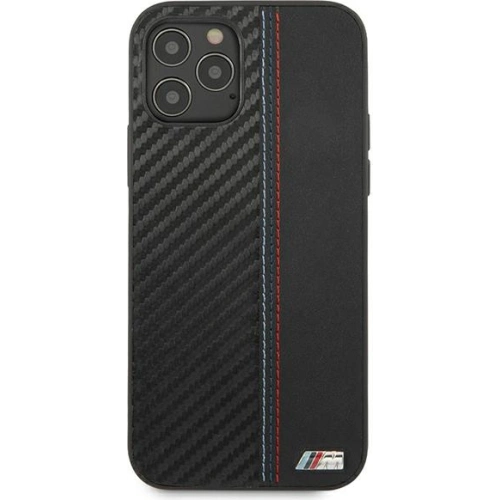 Kup Etui BMW BMHCP12LMOCABK Apple iPhone 12 Pro Max fekete/black hardcase Carbon Tricolor - BMW293BLK - {ean13} - Sklep Home Screen
