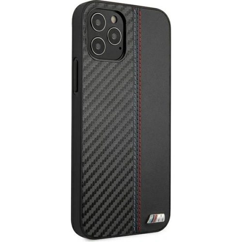 Kup Etui BMW BMHCP12LMOCABK Apple iPhone 12 Pro Max fekete/black hardcase Carbon Tricolor - BMW293BLK - {ean13} - Sklep Home Screen