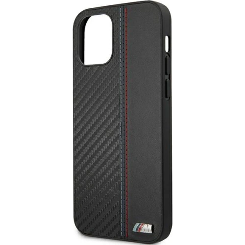 Kup Etui BMW BMHCP12LMOCABK Apple iPhone 12 Pro Max fekete/black hardcase Carbon Tricolor - BMW293BLK - {ean13} - Sklep Home Screen