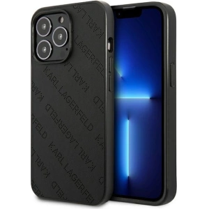 Etui Karl Lagerfeld KLHCP13LPTLK Apple iPhone 13 Pro hardcase czarny/black Perforated Allover