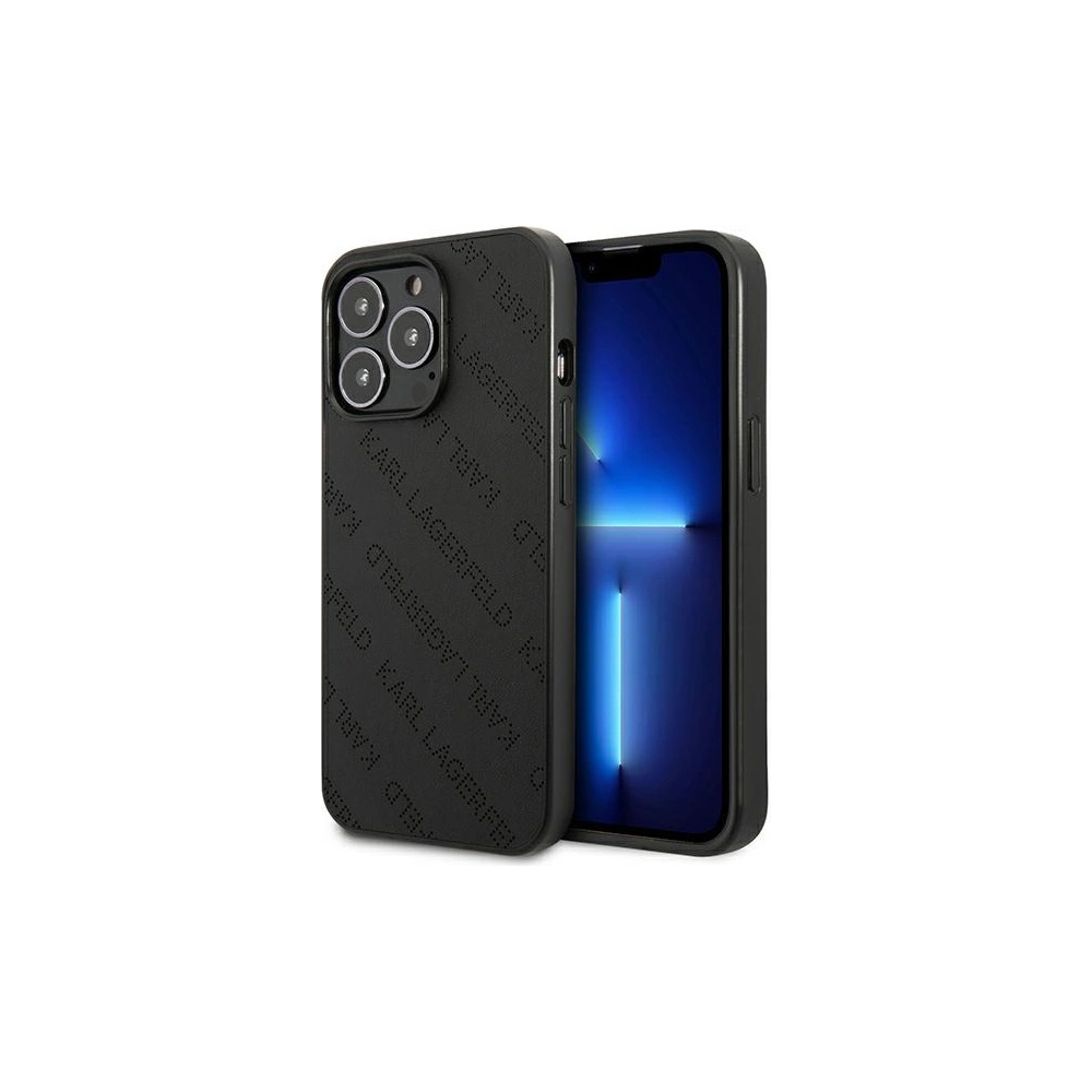 Etui Karl Lagerfeld KLHCP13LPTLK Apple iPhone 13 Pro hardcase czarny/black Perforated Allover