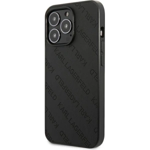 Etui Karl Lagerfeld KLHCP13LPTLK Apple iPhone 13 Pro hardcase czarny/black Perforated Allover