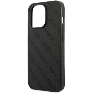 Etui Karl Lagerfeld KLHCP13LPTLK Apple iPhone 13 Pro hardcase czarny/black Perforated Allover