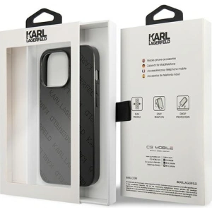 Etui Karl Lagerfeld KLHCP13LPTLK Apple iPhone 13 Pro hardcase czarny/black Perforated Allover