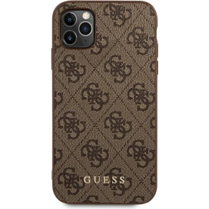 Kup Etui Guess GUHCN58G4GFBR Apple iPhone 11 Pro maro/brown hard case 4G Metal Gold Logo - GUE1825BR - {ean13} - Sklep Home Screen