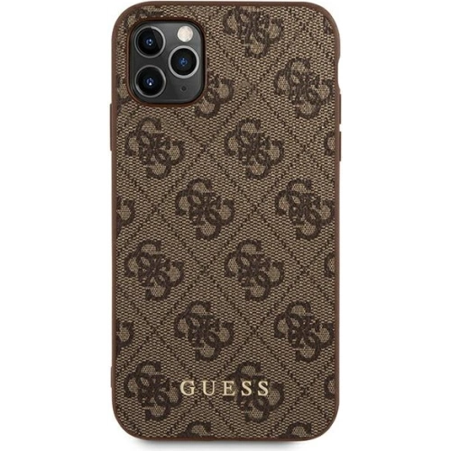 Kup Hülle Guess GUHCN58G4GFBR Apple iPhone 11 Pro braun/braunes Hardcase 4G Metall Gold Logo - GUE1825BR - {ean13} - Sklep Home Screen