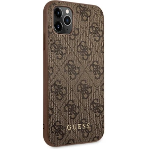Kup Etui Guess GUHCN58G4GFBR Apple iPhone 11 Pro brązowy/brown hard case 4G Metal Gold Logo - GUE1825BR - {ean13} - Sklep Home Screen
