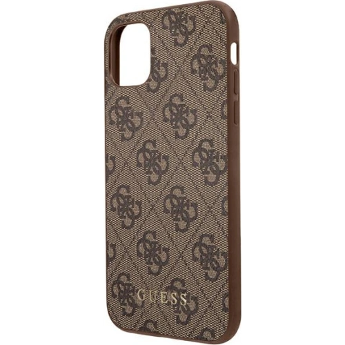 Kup Hülle Guess GUHCN58G4GFBR Apple iPhone 11 Pro braun/braunes Hardcase 4G Metall Gold Logo - GUE1825BR - {ean13} - Sklep Home Screen