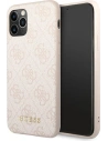 Etui Guess GUHCN58G4GFPI Apple iPhone 11 Pro rózsaszín/pink kemény tok 4G Fém Arany Logó