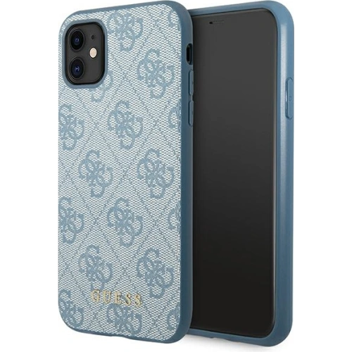 Kup Etui Guess GUHCN61G4GFBL Apple iPhone 11 kék/hard case 4G Fém Arany Logo - GUE1827BLU - {ean13} - Sklep Home Screen