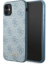 Etui Guess GUHCN61G4GFBL Apple iPhone 11 kék/hard case 4G Fém Arany Logo