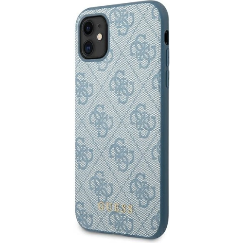 Kup Etui Guess GUHCN61G4GFBL Apple iPhone 11 niebieski/blue hard case 4G Metal Gold Logo - GUE1827BLU - {ean13} - Sklep Home Screen