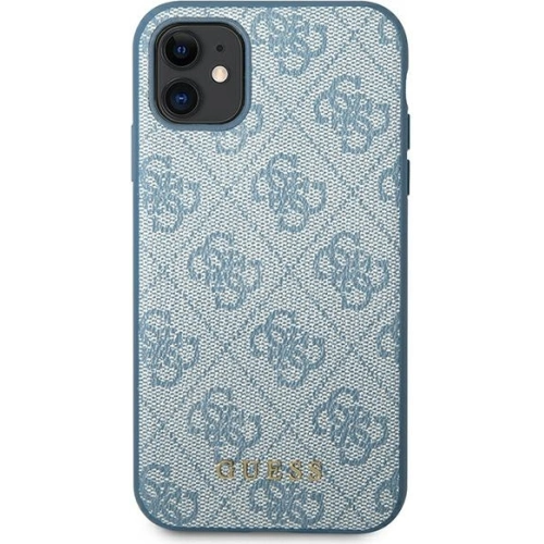 Kup Etui Guess GUHCN61G4GFBL Apple iPhone 11 niebieski/blue hard case 4G Metal Gold Logo - GUE1827BLU - {ean13} - Sklep Home Screen