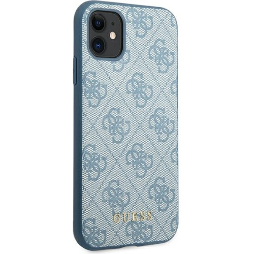 Kup Etui Guess GUHCN61G4GFBL Apple iPhone 11 niebieski/blue hard case 4G Metal Gold Logo - GUE1827BLU - {ean13} - Sklep Home Screen