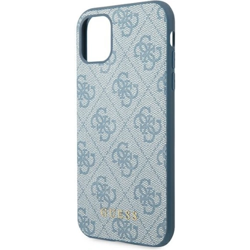 Kup Etui Guess GUHCN61G4GFBL Apple iPhone 11 niebieski/blue hard case 4G Metal Gold Logo - GUE1827BLU - {ean13} - Sklep Home Screen