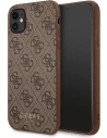 Etui Guess GUHCN61G4GFBR Apple iPhone 11 maro/brown hard case 4G Metal Gold Logo