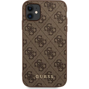 Kup Etui Guess GUHCN61G4GFBR Apple iPhone 11 barna/brown kemény tok 4G Fém Arany Logó - GUE1828BR - {ean13} - Sklep Home Screen