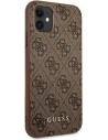 Kup Etui Guess GUHCN61G4GFBR Apple iPhone 11 brązowy/brown hard case 4G Metal Gold Logo - GUE1828BR - {ean13} - Sklep Home Screen