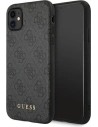 Kup Etui Guess GUHCN61G4GFGR Apple iPhone 11 gri/grey carcasă dură 4G Metal Gold Logo - GUE1829GRY - {ean13} - Sklep Home Screen