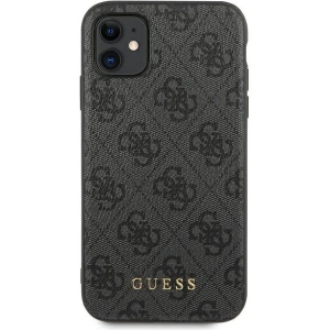 Kup Etui Guess GUHCN61G4GFGR Apple iPhone 11 szürke/grey kemény tok 4G Fém Arany Logó - GUE1829GRY - {ean13} - Sklep Home Screen