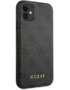 Kup Etui Guess GUHCN61G4GFGR Apple iPhone 11 gri/grey carcasă dură 4G Metal Gold Logo - GUE1829GRY - {ean13} - Sklep Home Screen