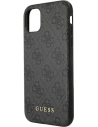 Kup Etui Guess GUHCN61G4GFGR Apple iPhone 11 gri/grey carcasă dură 4G Metal Gold Logo - GUE1829GRY - {ean13} - Sklep Home Screen