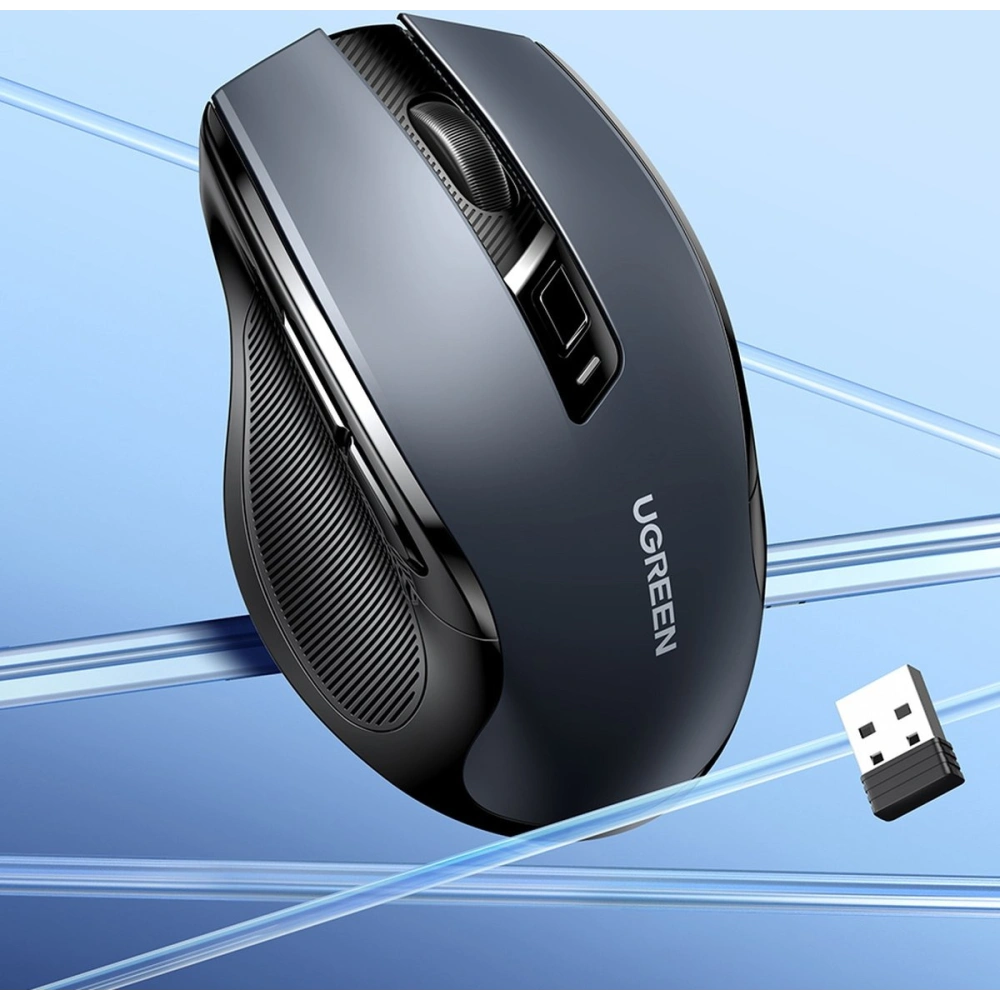Mysz bezprzewodowa UGREEN MU006 USB 2.4GHz 4000DPI czarny