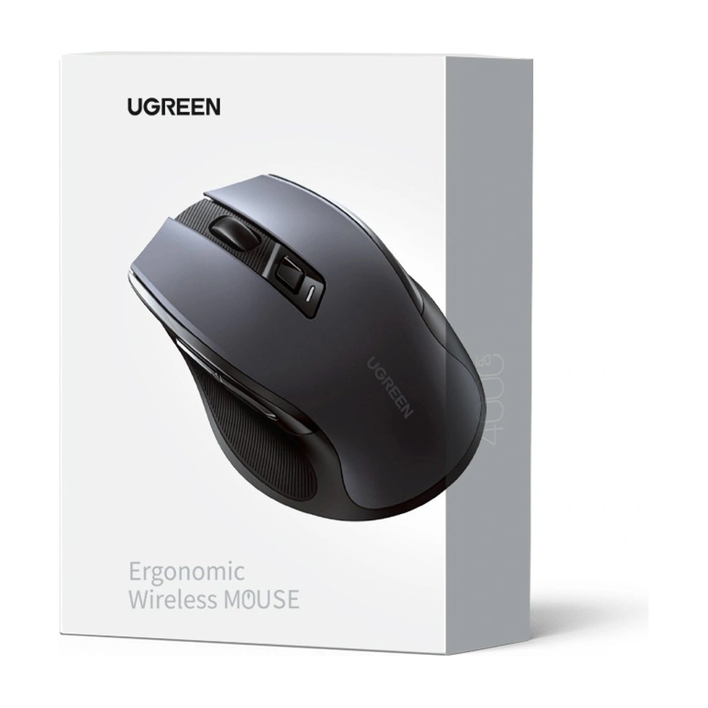 Mysz bezprzewodowa UGREEN MU006 USB 2.4GHz 4000DPI czarny