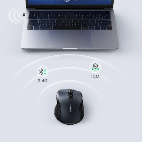 Kup Mysz bezprzewodowa UGREEN MU006 USB 2.4GHz 4000DPI czarny - UGR1323BLK - {ean13} - Sklep Home Screen
