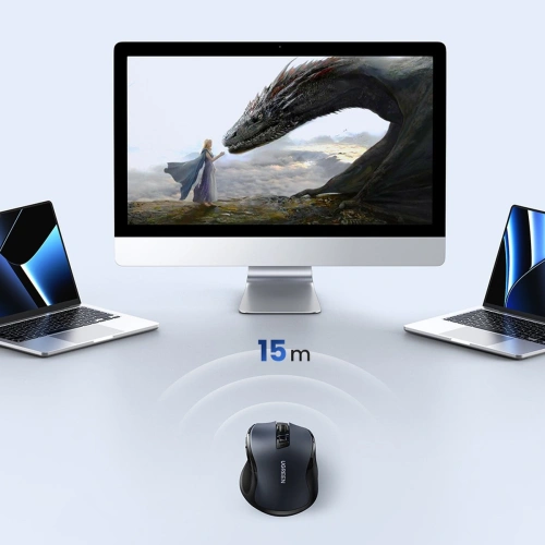Kup Mysz bezprzewodowa UGREEN MU006 USB 2.4GHz 4000DPI czarny - UGR1323BLK - {ean13} - Sklep Home Screen