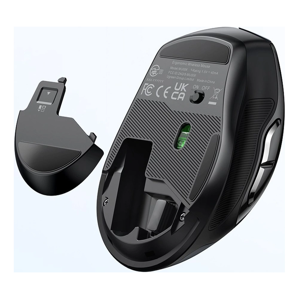 Mysz bezprzewodowa UGREEN MU006 USB 2.4GHz 4000DPI czarny