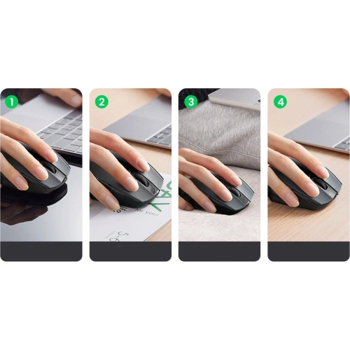 Buy UGREEN MU006 USB optical wireless mouse 2.4GHz 4000DPI black - UGR1323BLK - {ean13} - Home Screen Store Europe