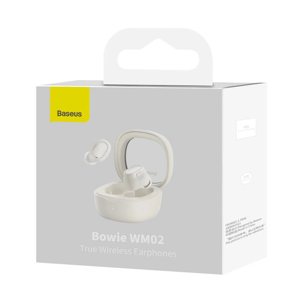 Słuchawki TWS Baseus Bowie WM02 Bluetooth 5.3 biały