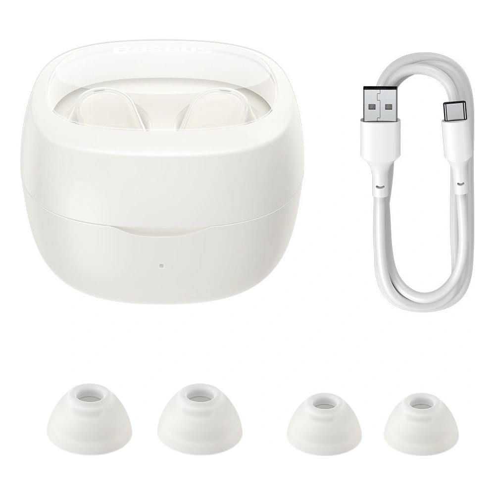 Słuchawki TWS Baseus Bowie WM02 Bluetooth 5.3 biały