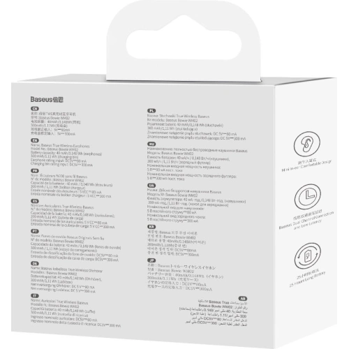 Buy Baseus Bowie WM02 TWS Bluetooth 5.3 wireless headphones white - BSU3380WHT - {ean13} - Home Screen Store Europe