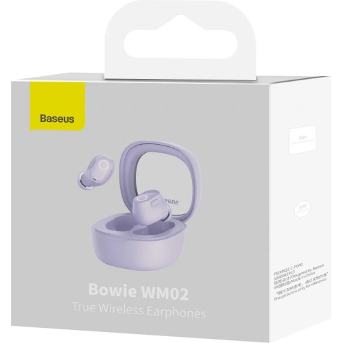Kup TWS-Kopfhörer Baseus Bowie WM02 Bluetooth 5.3 violett - BSU3381PRP - {ean13} - Sklep Home Screen