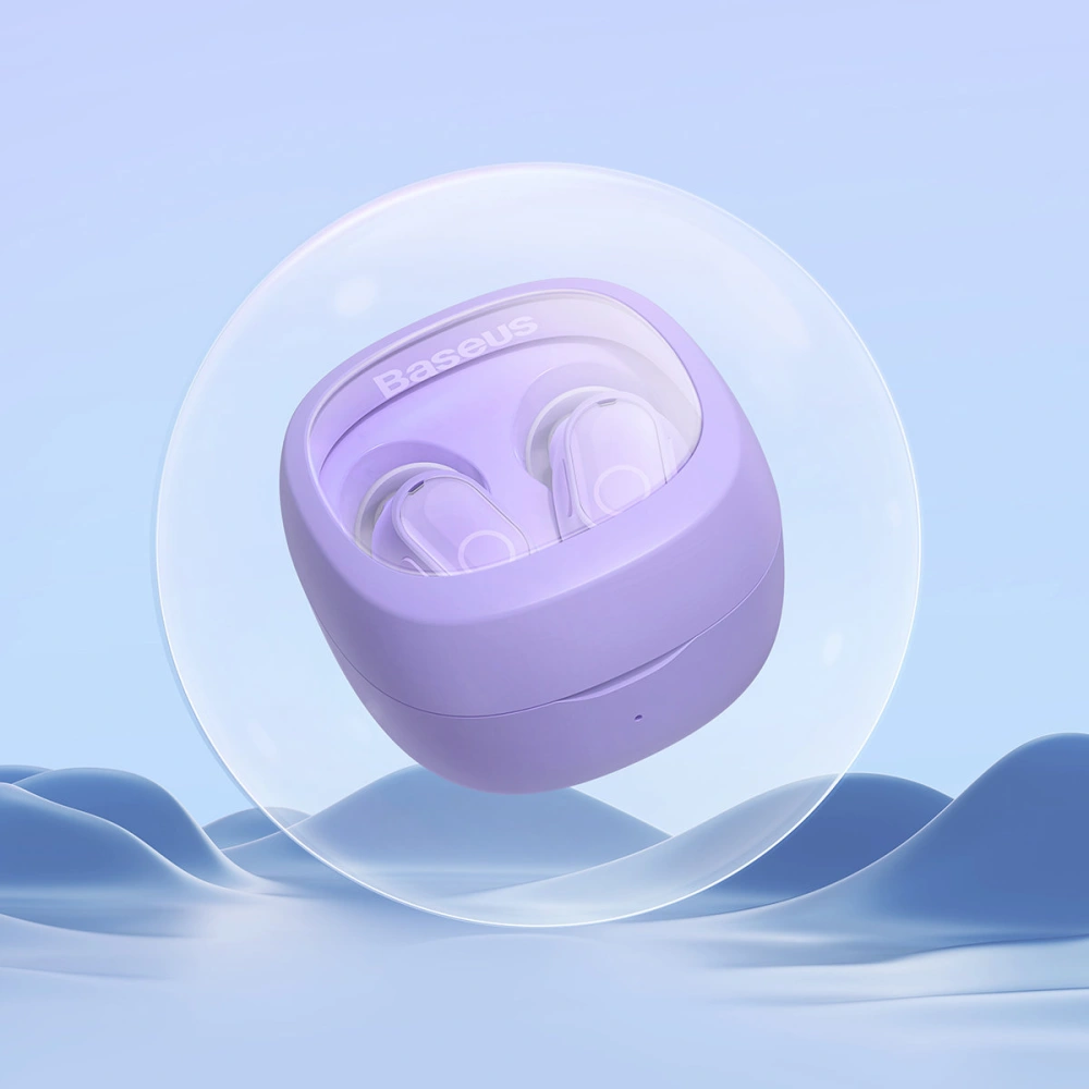 Słuchawki TWS Baseus Bowie WM02 Bluetooth 5.3 fioletowy