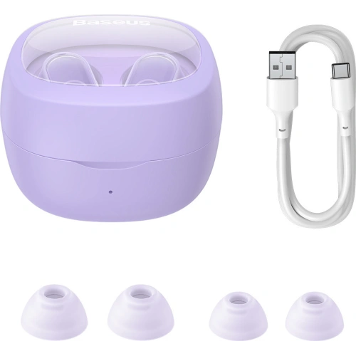 Kup TWS-Kopfhörer Baseus Bowie WM02 Bluetooth 5.3 violett - BSU3381PRP - {ean13} - Sklep Home Screen