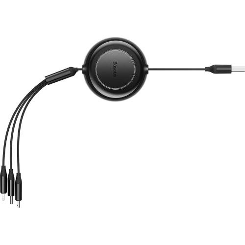 Kup Kabel Baseus Bright Mirror 2 3w1 USB-A - microUSB + Lightning + USB-C 3.5A 1.1m černý - BSU3382BLK - {ean13} - Sklep Home Screen